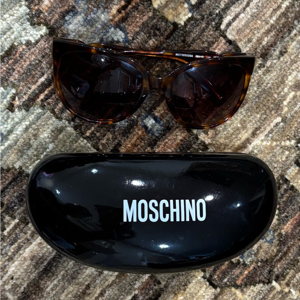 Moschino Brown Sunglasses with Black Case